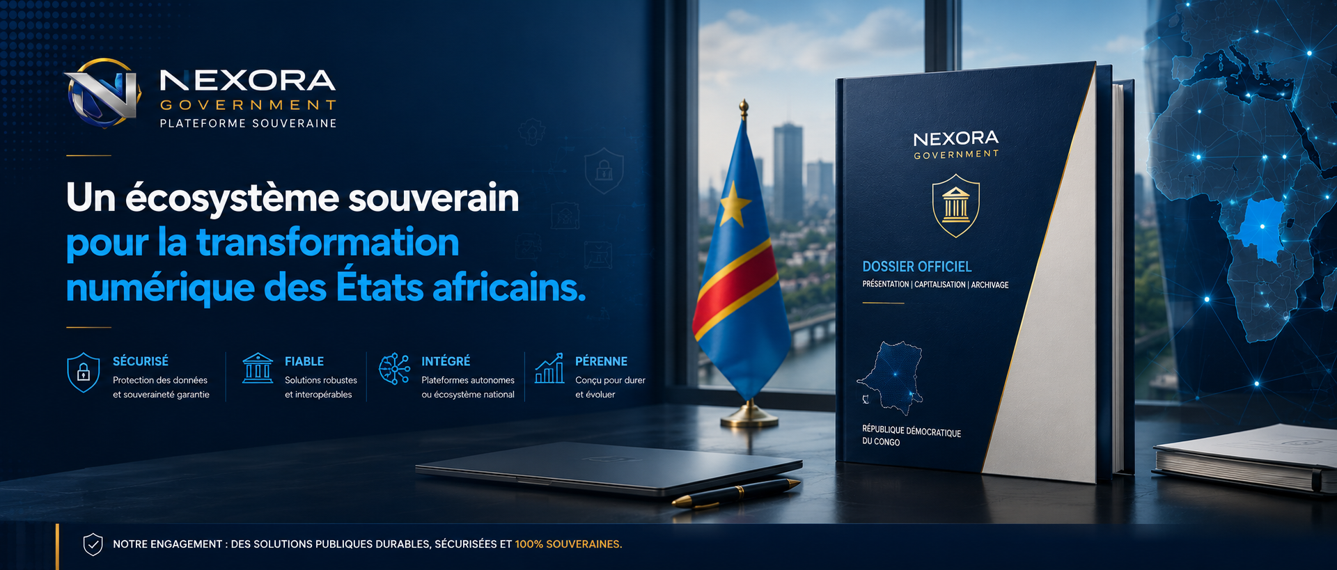 NEXORA Government — sovereign digital ecosystem for African states